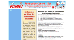 Desktop Screenshot of federacioncentrosurdeasociacionesdebomberosvoluntarios.com